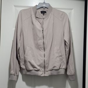 Be Cool LA Large bomber jacket in a taupe color